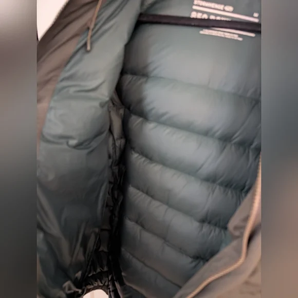 Rei Men's 850 Down Stormhenge Green Winter Hiking Jacket - Picture 11 of 11